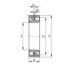 {ĝLS 23180-B-K-MB,  DIN 635-2 ˜ʵҪߴ, FF 1:12