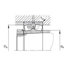 {ĝLS 23240-B-K-MB,  DIN 635-2 ˜ʵҪߴ, FףF 1:12